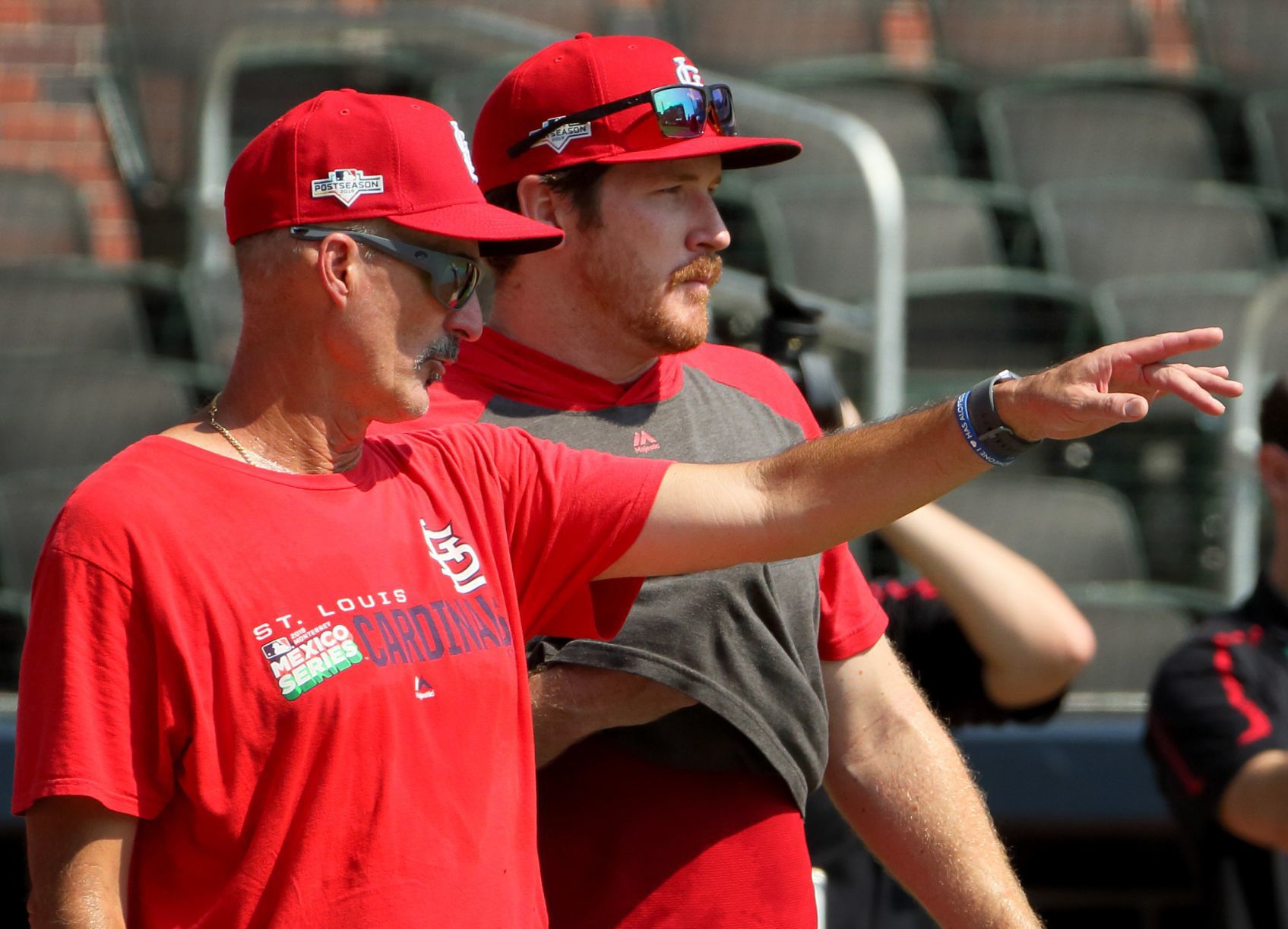 St. Louis Cardinals practice before Game 1 of NLDS in Atlanta